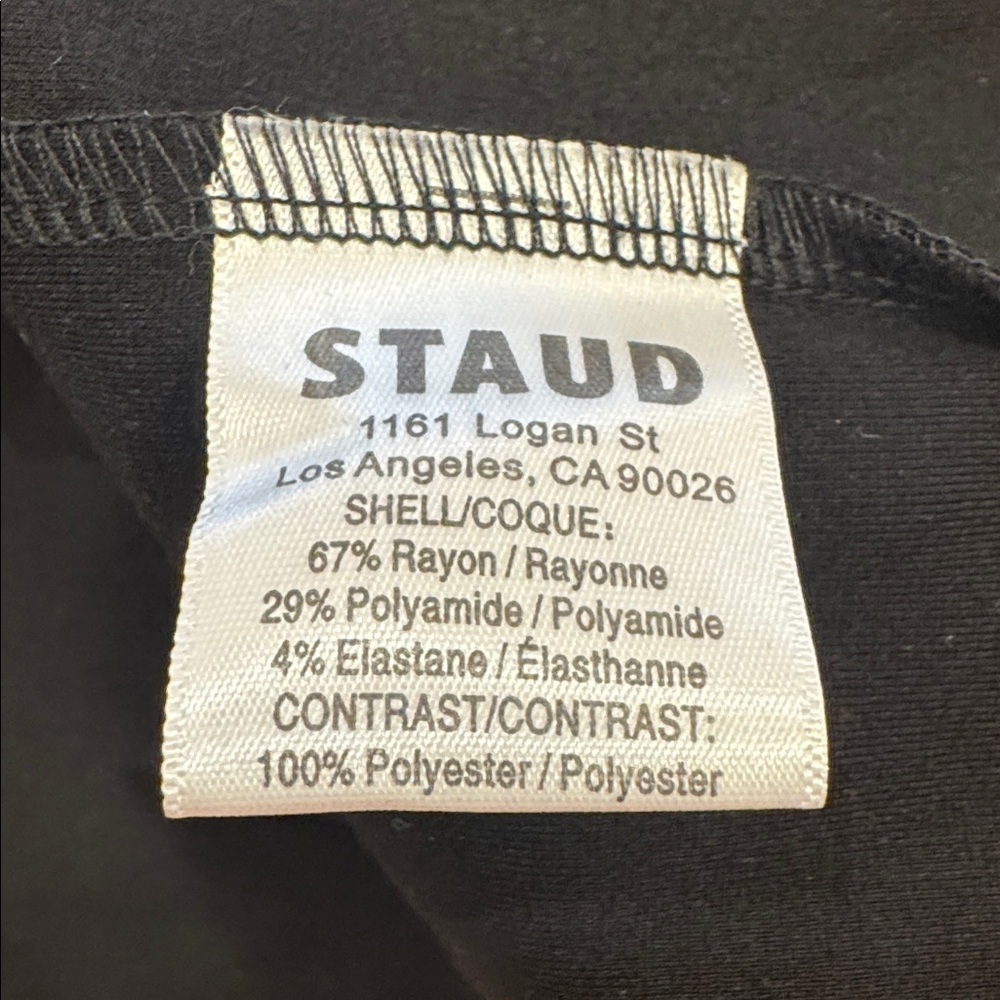 Staud Humboldt Dress Black Sz M Brand New - Picture 7 of 10